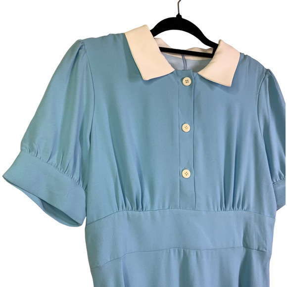 ALEXIA ADMOR‎ Light Blue Azure Emery A-Line Midi Dress - NWT - Picture 8 of 13